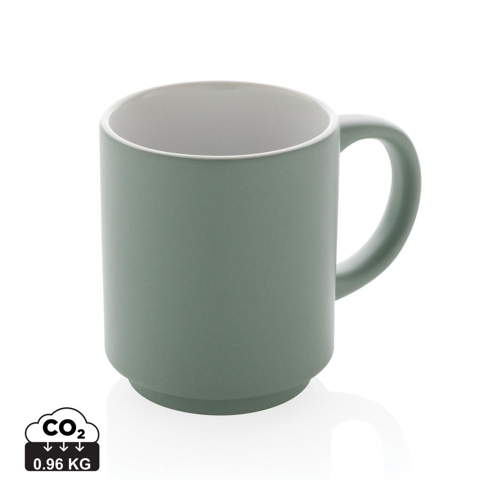 Mug empilable publicitaire finition mat 180 ml Vert 